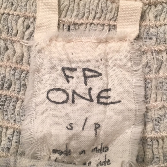 Free People O Cropped-Fringed-Spaghetti String Top - Picture 3 of 5